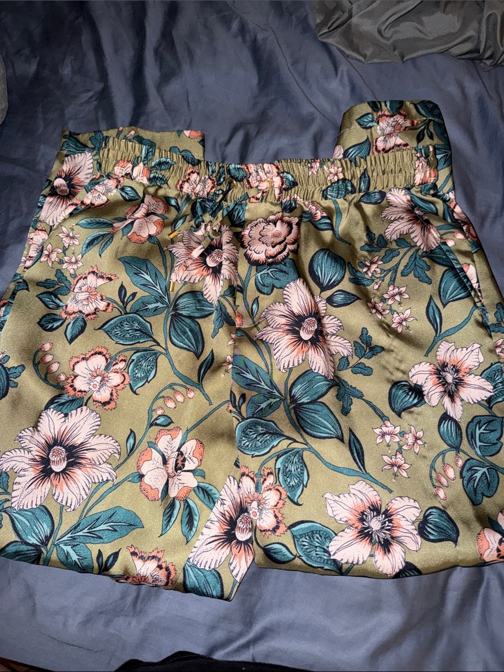 Lauren Ralph Lauren Women's Drawstring Twill Floral Ankle Pants